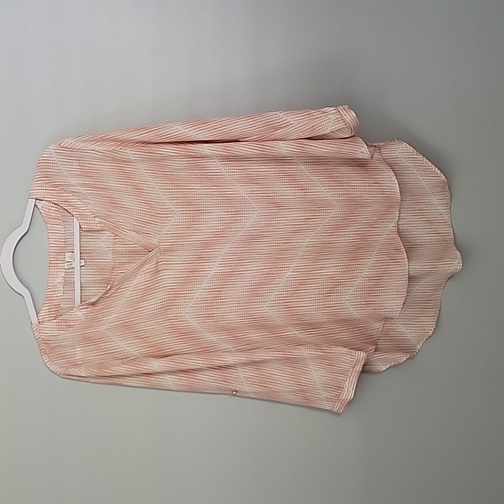 Cato Est 1946 Blush Pink Flowy Lightweight womens shirt - size L